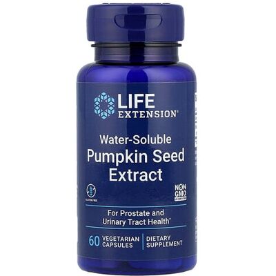 Life Extension Water-Soluble Pumpkin Seed Extract - 60 Vegetarian Capsules Life Extension Water-Soluble Pumpkin Seed Extract - 60 Vegetarian Capsules