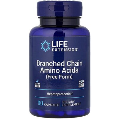 Life Extension Branched Chain Amino Acids - 90 Capsules Life Extension Branched Chain Amino Acids - 90 Capsules