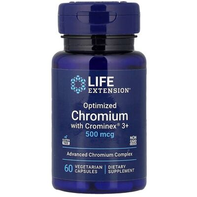 Life Extension Optimized Chromium with Crominex 3+ - Dietary Supplements Life Extension Optimized Chromium with Crominex 3+ - Dietary Supplements