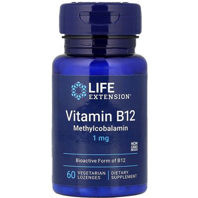 Life Extension Vitamin B12 Methylcobalamin 1 mg - Vitamin B12 Supplement Life Extension Vitamin B12 Methylcobalamin 1 mg - Vitamin B12 Supplement