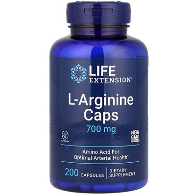 Life Extension L-Arginine 700mg Caps - Dietary Supplement Life Extension L-Arginine 700mg Caps - Dietary Supplement