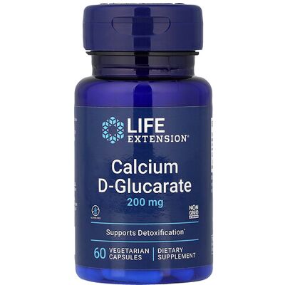 Life Extension Calcium D-Glucarate 200 mg - Dietary Supplement Life Extension Calcium D-Glucarate 200 mg - Dietary Supplement