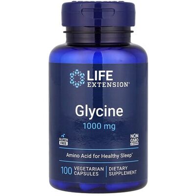 Life Extension Glycine 1000mg - Supports Sleep, Relaxation & Metabolism Life Extension Glycine 1000mg - Supports Sleep, Relaxation & Metabolism