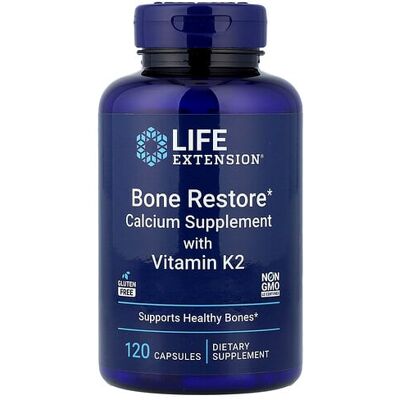 Life Extension Bone Restore with Vitamin K2 - Bone Support Supplement Life Extension Bone Restore with Vitamin K2 - Bone Support Supplement