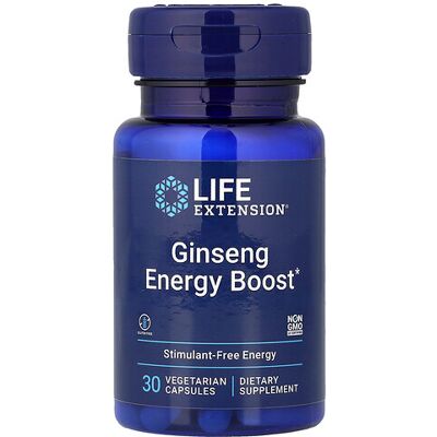 Life Extension Ginseng Energy Boost - Asian, Fermented, 30 Veg Caps Life Extension Ginseng Energy Boost - Asian, Fermented, 30 Veg Caps