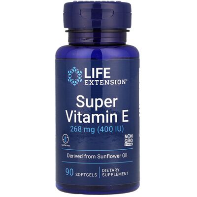 Life Extension Super Vitamin E - Non-Synthetic Omega-3 - Dietary Supplements Life Extension Super Vitamin E - Non-Synthetic Omega-3 - Dietary Supplements