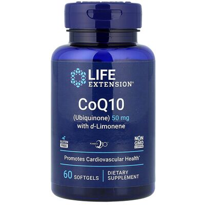 Life Extension Super-Absorbable CoQ10 with d-Limonene 50 mg - Supplements Life Extension Super-Absorbable CoQ10 with d-Limonene 50 mg - Supplements