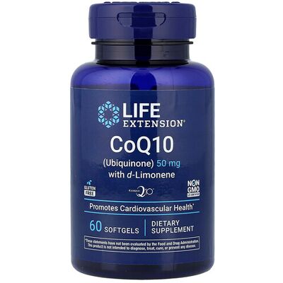 Life Extension Super-Absorbable CoQ10 with d-Limonene 50 mg - Supplements Life Extension Super-Absorbable CoQ10 with d-Limonene 50 mg - Supplements