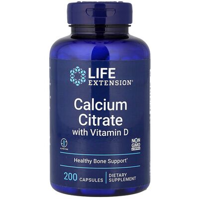 Life Extension Calcium Citrate with Vitamin D - Dietary Supplement Life Extension Calcium Citrate with Vitamin D - Dietary Supplement