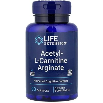 Life Extension Acetyl-L-Carnitine Arginate - Dietary Supplement - 90 Capsules Life Extension Acetyl-L-Carnitine Arginate - Dietary Supplement - 90 Capsules