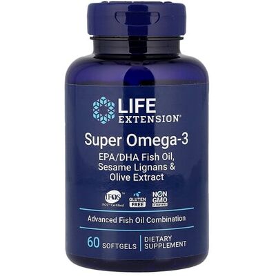 Life Extension - Super Omega-3 EPA/DHA Fish Oil - 60 Softgels Life Extension - Super Omega-3 EPA/DHA Fish Oil - 60 Softgels