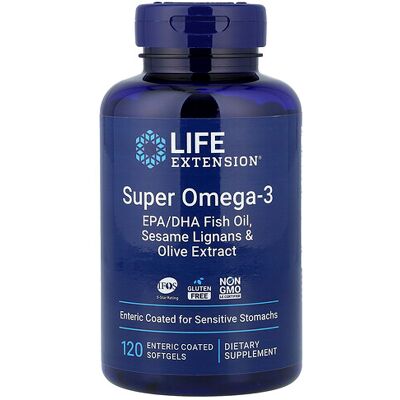 Life Extension Super Omega-3 EPA/DHA Fish Oil - 120 Softgels Life Extension Super Omega-3 EPA/DHA Fish Oil - 120 Softgels
