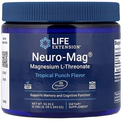 Life Extension Neuro-Mag Magnesium L-Threonate Powder - Cognitive Support Life Extension Neuro-Mag Magnesium L-Threonate Powder - Cognitive Support