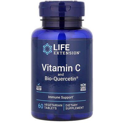 Life Extension Vitamin C and Bio-Quercetin Phytosome - 60 Veggie Tabs Life Extension Vitamin C and Bio-Quercetin Phytosome - 60 Veggie Tabs