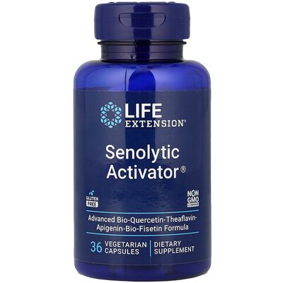 Life Extension Senolytic Activator - Quercetin, Fisetin, Systemic Rejuvenation - Dietary Supplement Life Extension Senolytic Activator - Quercetin, Fisetin, Systemic Rejuvenation - Dietary Supplement