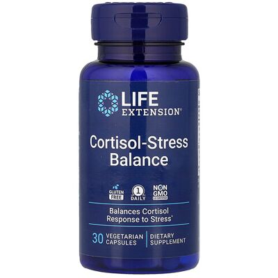 Life Extension Cortisol-Stress Balance - 30 Vegetarian Capsules Life Extension Cortisol-Stress Balance - 30 Vegetarian Capsules