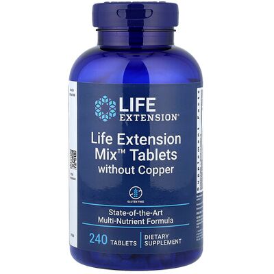Life Extension Mix Tablets without Copper - Dietary Supplement Life Extension Mix Tablets without Copper - Dietary Supplement