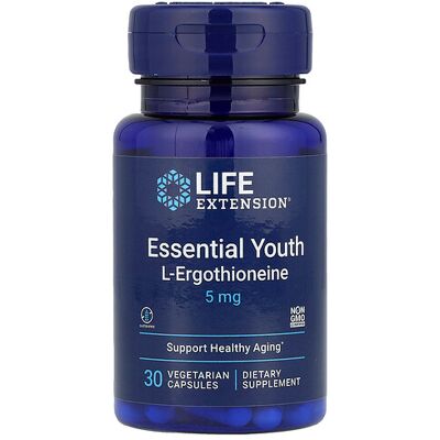 Life Extension Essential Youth L-Ergothioneine 5mg - Dietary Supplement Life Extension Essential Youth L-Ergothioneine 5mg - Dietary Supplement