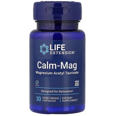 Life Extension Calm-Mag Magnesium Acetyl Taurinate - Dietary Supplement Life Extension Calm-Mag Magnesium Acetyl Taurinate - Dietary Supplement