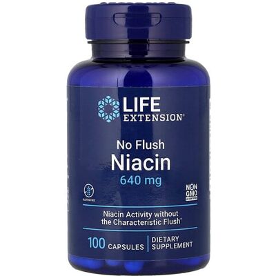 Life Extension Niacin No Flush 640-800mg - Dietary Supplement Life Extension Niacin No Flush 640-800mg - Dietary Supplement