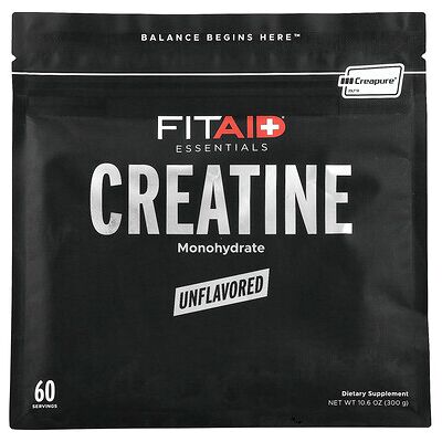 FITAID, Essentials, Creatine Monohydrate, Unflavored, 10.6 oz (300 g) FITAID, Essentials, Creatine Monohydrate, Unflavored, 10.6 oz (300 g)