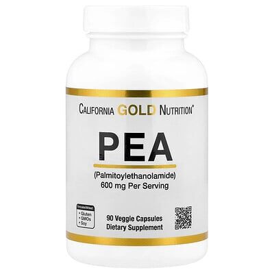California Gold Nutrition, PEA (Palmitoylethanolamide), 90 Veggie Capsules (300 mg per Capsule) California Gold Nutrition, PEA (Palmitoylethanolamide), 90 Veggie Capsules (300 mg per Capsule)