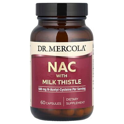 Dr. Mercola NAC with Milk Thistle - Liver Support - 60 Capsules Dr. Mercola NAC with Milk Thistle - Liver Support - 60 Capsules
