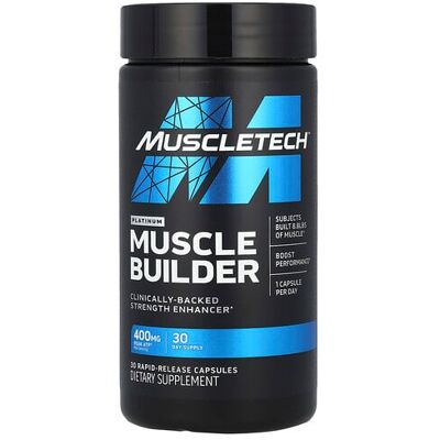 MuscleTech, Platinum Muscle Builder, 400 mg, 30 Rapid-Release Capsules MuscleTech, Platinum Muscle Builder, 400 mg, 30 Rapid-Release Capsules