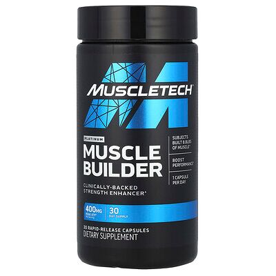 MuscleTech, Platinum Muscle Builder, 400 mg, 30 Rapid-Release Capsules MuscleTech, Platinum Muscle Builder, 400 mg, 30 Rapid-Release Capsules