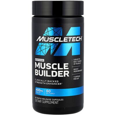 MuscleTech, Platinum Muscle Builder, 400 mg, 60 Rapid-Release Capsules MuscleTech, Platinum Muscle Builder, 400 mg, 60 Rapid-Release Capsules