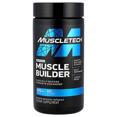 MuscleTech, Platinum Muscle Builder, 400 mg, 60 Rapid-Release Capsules MuscleTech, Platinum Muscle Builder, 400 mg, 60 Rapid-Release Capsules