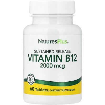 Nature's Plus Vitamin B12 2000ug Sustained Release - Vitamin B12 Supplement Nature's Plus Vitamin B12 2000ug Sustained Release - Vitamin B12 Supplement