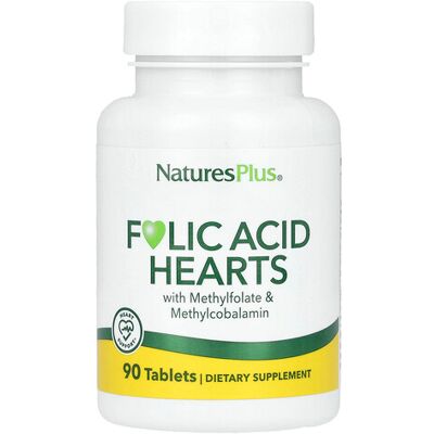 NaturesPlus Heart Folic Acid 90 Tablets NaturesPlus Heart Folic Acid 90 Tablets