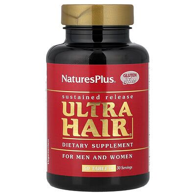 NaturesPlus, Ultra Hair®, For Men & Women, 60 Tablets NaturesPlus, Ultra Hair®, For Men & Women, 60 Tablets