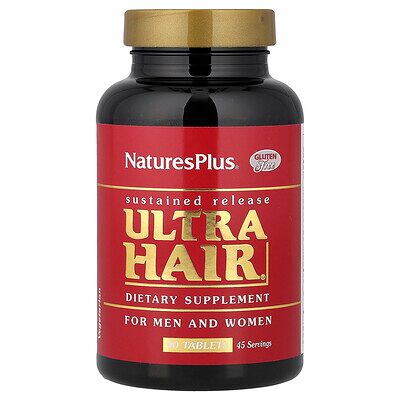NaturesPlus, Ultra Hair®, For Men & Women, 90 Tablets NaturesPlus, Ultra Hair®, For Men & Women, 90 Tablets