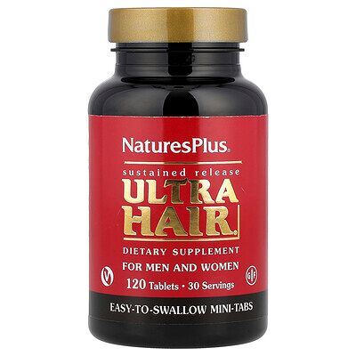 NaturesPlus, Ultra Hair®, For Men & Women, 120 Tablets NaturesPlus, Ultra Hair®, For Men & Women, 120 Tablets