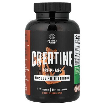 Nature's Craft, Creatine, Tri-Phase, 120 Tablets Nature's Craft, Creatine, Tri-Phase, 120 Tablets