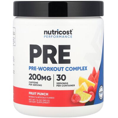 Nutricost, Performance, Pre-Workout Complex, Fruit Punch, 14 oz (393 g) Nutricost, Performance, Pre-Workout Complex, Fruit Punch, 14 oz (393 g)