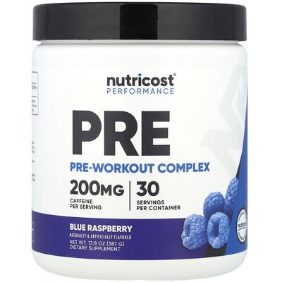 Nutricost, Performance, Pre-Workout Complex, Blue Raspberry, 13.8 oz (387 g) Nutricost, Performance, Pre-Workout Complex, Blue Raspberry, 13.8 oz (387 g)