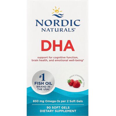 Nordic Naturals DHA 830mg Strawberry Softgels - Dietary Supplements Nordic Naturals DHA 830mg Strawberry Softgels - Dietary Supplements