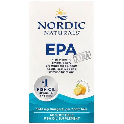 Nordic Naturals EPA Xtra 1640mg Lemon Softgels - Omega-3 Fish Oil Nordic Naturals EPA Xtra 1640mg Lemon Softgels - Omega-3 Fish Oil
