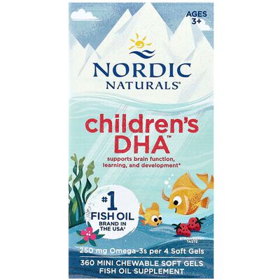 Nordic Naturals Children's DHA Strawberry Softgels - Children’s Omega-3 Nordic Naturals Children's DHA Strawberry Softgels - Children’s Omega-3