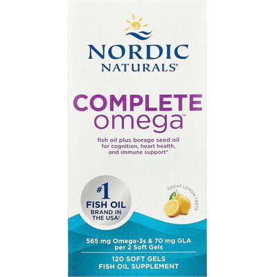 Nordic Naturals Complete Omega 1000mg Lemon - Omega-3 Fish Oil Supplement Nordic Naturals Complete Omega 1000mg Lemon - Omega-3 Fish Oil Supplement