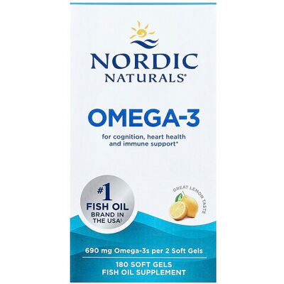 Nordic Naturals Lemon Omega-3 690mg - Fish Oil Supplement Nordic Naturals Lemon Omega-3 690mg - Fish Oil Supplement