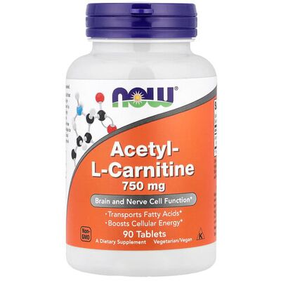 Now Foods Acetyl-L Carnitine 750 mg - Dietary Supplement Now Foods Acetyl-L Carnitine 750 mg - Dietary Supplement