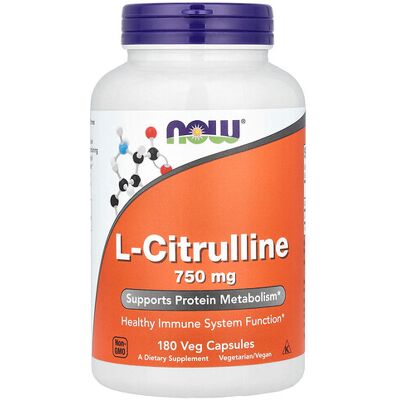 Now Foods L-Citrulline 750 mg - Dietary Supplement Now Foods L-Citrulline 750 mg - Dietary Supplement