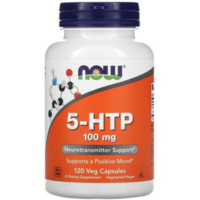 Now Foods 5-HTP 100mg Capsules - Dietary Supplement Now Foods 5-HTP 100mg Capsules - Dietary Supplement