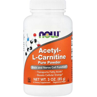 Now Foods Acetyl-L Carnitine, Powder 3 OZ - Dietary Supplement Now Foods Acetyl-L Carnitine, Powder 3 OZ - Dietary Supplement