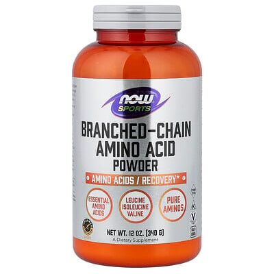 NOW Foods, Sports, BCAA Powder - 340g NOW Foods, Sports, BCAA Powder - 340g
