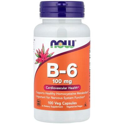 Now Foods Vitamin B-6 (Pyridoxine HCl) 100 mg - Vitamin Now Foods Vitamin B-6 (Pyridoxine HCl) 100 mg - Vitamin